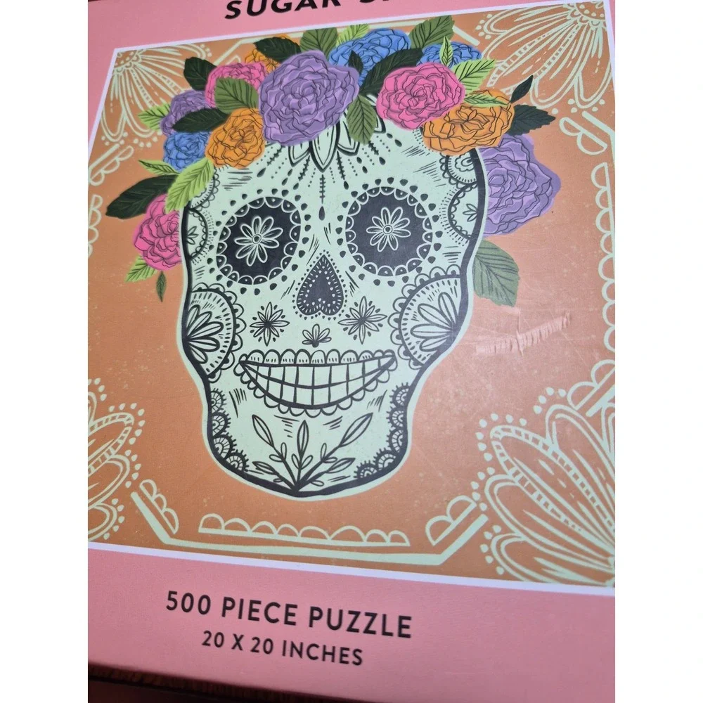Puzzle Sugar Skull 500 Piece By Galison New